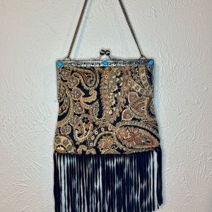 CHRISTIANA Paisley Beaded Handbag